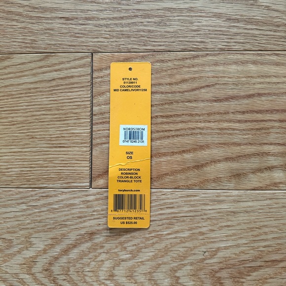 Tory Burch Robinson Colorblock Triangle Tote - Picture 8 of 11